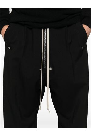 Pantaloni BELA in lana vergine nera RICK OWENS | RU02E1361WGP09